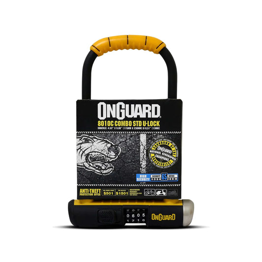 Candado OnGuard U-lock Bulldog Combo STD 115x230mm con Clave