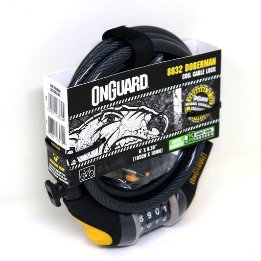 Candado OnGuard Llave Espiral Doberman 185cmX10mm